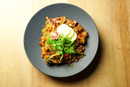 Main course in a restaurantの写真素材