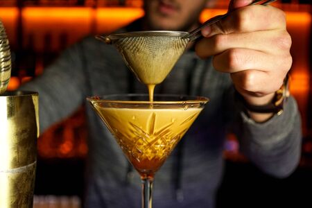 Cocktail on a restaurant table