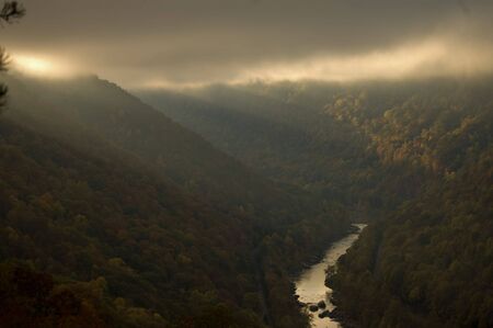 Crack Of Morning Lightの写真素材