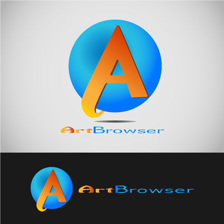 This logo is suitable for use as a browser application logo. Good to use in the internet industry.のイラスト素材