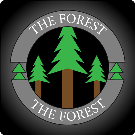 This logo has a tree. This logo is suitable for use by the community of nature lovers or various businesses engaged in forest and environmental conservation.のイラスト素材