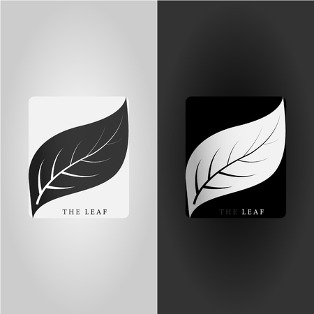 This logo has a leaf. This logo is good to use as a company logo or can also be used as an application logo.のイラスト素材