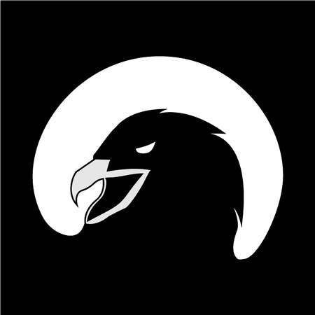 This logo has an eagle head. This logo is good for various businesses such as company logos and logos on applications. Can also be used for creative businesses, such as sticker logos and so on. But it can also be used for other businesses as needed.のイラスト素材