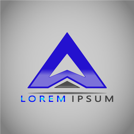 This logo has the letter A.のイラスト素材