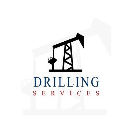 This is made for companies or businesses engaged in the drilling industry. But it can also be used in various  other creative businesses as needed.のイラスト素材