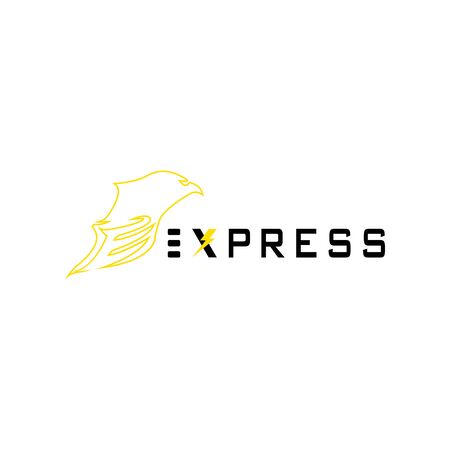 This logo has a picture of an eagle. This logo is good for use in the field of public services such as shipping goods. But it can also be used as a company logo and other creative businesses as needed.のイラスト素材