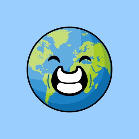 This is an illustration of the mascot of the earth. This illustration can be used for various commercial, educational, health and personal needs.のイラスト素材