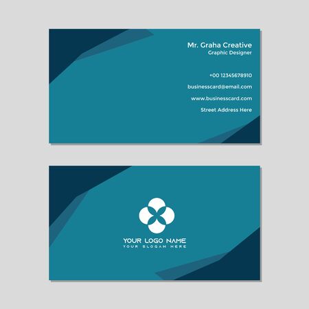 This business card design is good for use by companies or various other creative businesses for commercial purposes.のイラスト素材