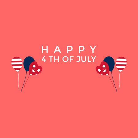 This illustration was made to welcome United States Independence Day. This illustration can be used for various needs, be it commercial, educational, or personal needs.のイラスト素材