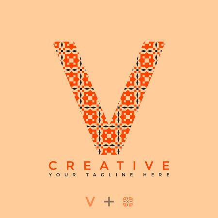 This is the design of the letter V logo with the initial logo style. This logo is suitable for companies or other creative business sharing. This logo can be used for commercial, educational and personal needs.のイラスト素材