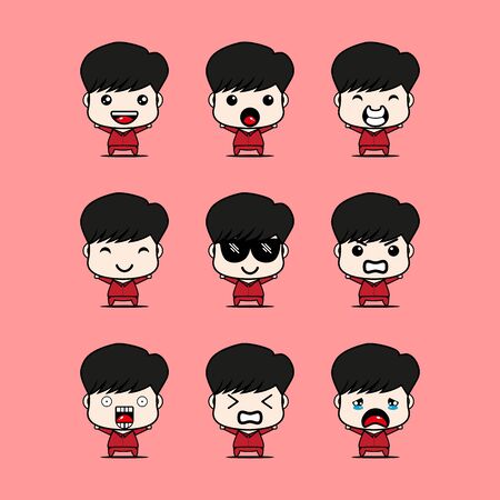 This illustration depicts the mascot of the human character. This illustration can be used in various needs, both it is for commercial, educational and personal needs.のイラスト素材