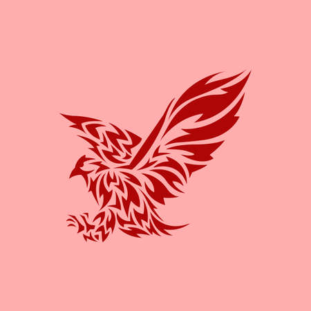 This is an illustration depicting an eagle. This illustration is suitable for a variety of purposes, whether commercial, educational, or personal.のイラスト素材