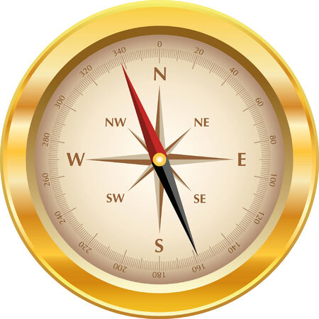 Gold Compassのイラスト素材