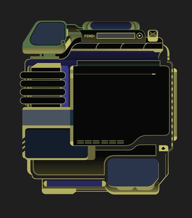 Design template for you web-site, flash-site, presentation, cd-autorun programm or other interfaces.の写真素材