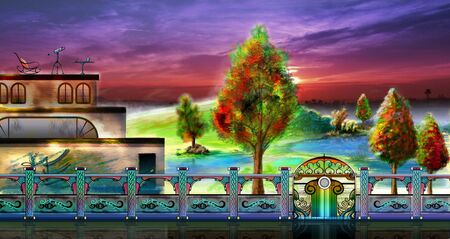 Fantastic picture based on not less fantastic realityの写真素材