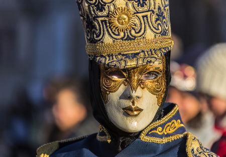 Carnival masks the annual event sustain in Venice Italyの写真素材