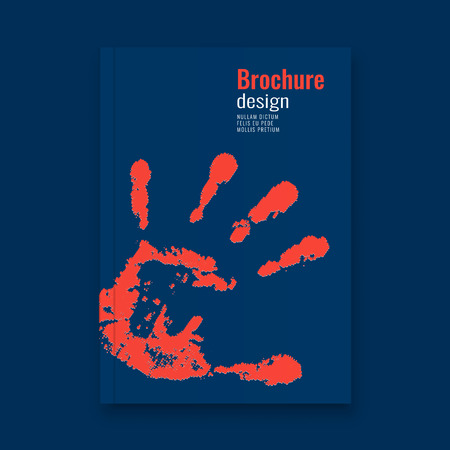 Abstract flyer design background. Brochure template.のイラスト素材