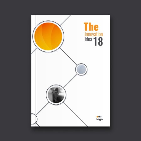 Abstract flyer design background. Brochure template Vector illustration.のイラスト素材