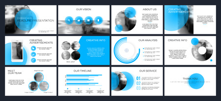 Business presentation templates from infographic elements.
