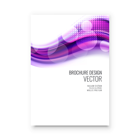 Abstract flyer design background. Brochure template. Can be used for magazine cover, business mockup, education, presentation, report. a4 size with editable elementsのイラスト素材