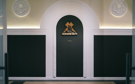 The front hall of the Lenfilm Film Studio.のeditorial素材