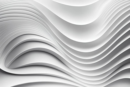 A sleek and sophisticated abstract backdrop with gentle curves and waves Ai generative.の素材