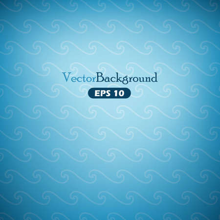 Blue abstract vector background with wavesのイラスト素材