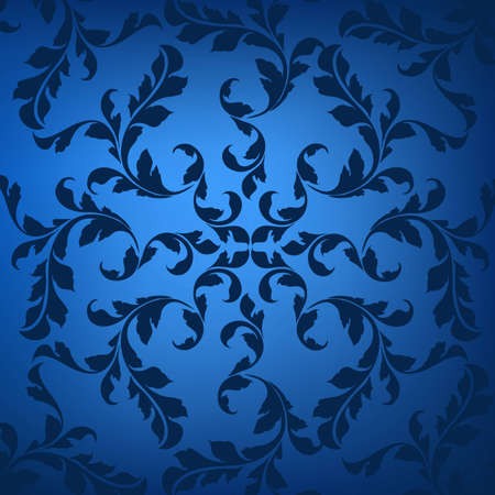 Blue ornamentのイラスト素材