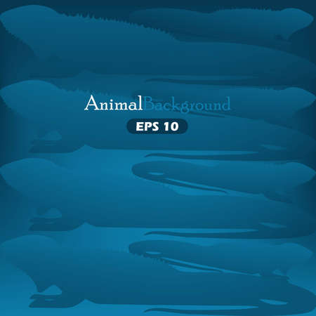 Animal background with green iguanasのイラスト素材
