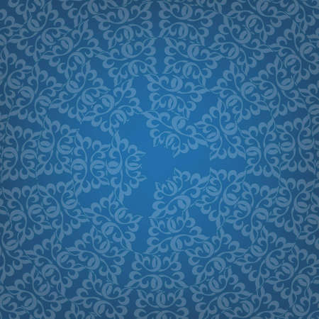 Blue concentric ornamentのイラスト素材