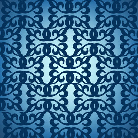 Blue ornament with light on the middleのイラスト素材