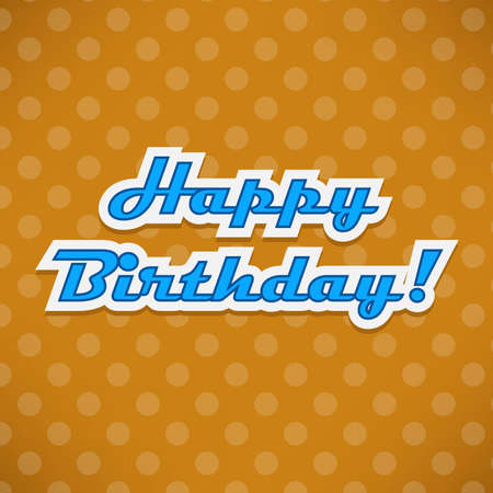 Happy Birthday card with dotsのイラスト素材