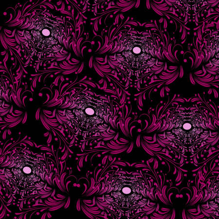 Pink and black patternのイラスト素材
