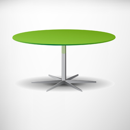  green table with shadowのイラスト素材