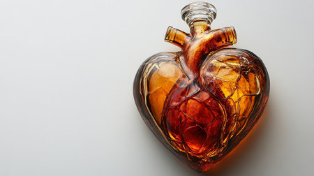 Whiskey Bottle Shaped Like a Human Heartの素材