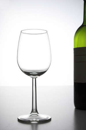 Glass and bottleの写真素材