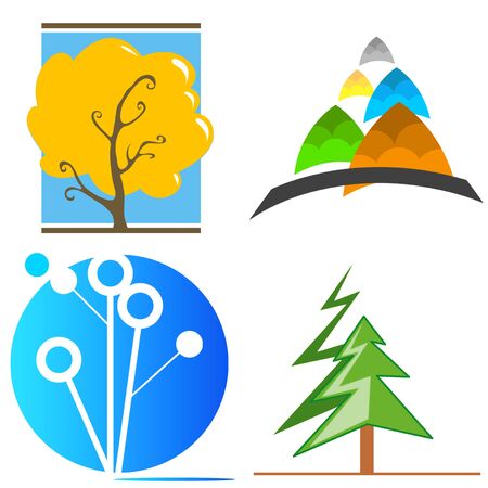 illustrations animals and flowers 01の写真素材