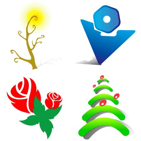 illustrations animals and flowers 15の写真素材