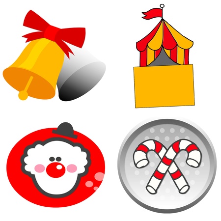 illustrations animals and flowers 19の写真素材