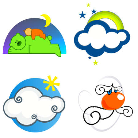 illustrations animals and flowers 25の写真素材