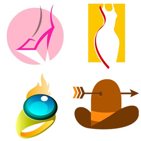 various logos for stores 20の写真素材