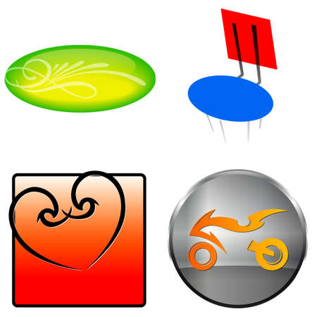 various logos for stores 16の写真素材