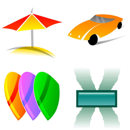 various logos for stores 15の写真素材