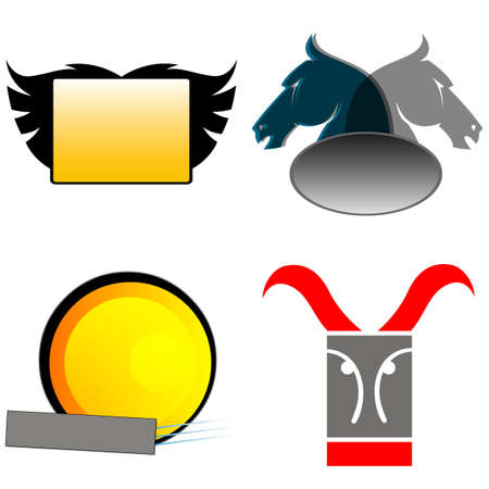 various logos for stores 10の写真素材