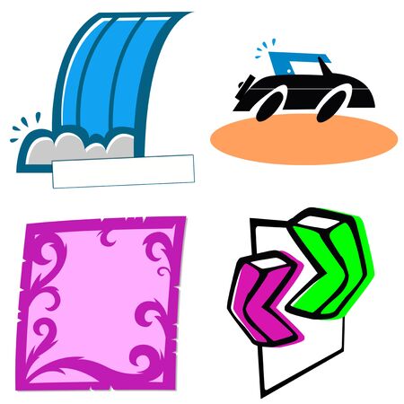 various logos for stores 09の写真素材