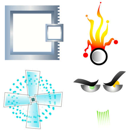 various logos for stores 06の写真素材