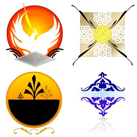 various logos for stores 04の写真素材