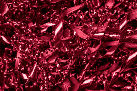 copper shavings in macro on tapete bigの写真素材