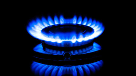 round flame propane butane methane gasの写真素材