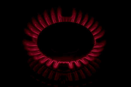 round flame propane butane methane gasの写真素材